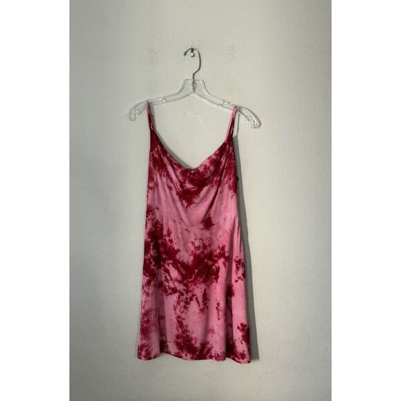 Lulu’s Size Small Seeking Sunshine Mini Cowl Slip Neck Dress Tie Dye Print Boho - Picture 1 of 5